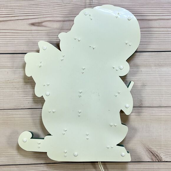 VTG Penguin Lighted Christmas Window Door Hanging Decor Sign Plastic Glittery - Picture 11 of 15